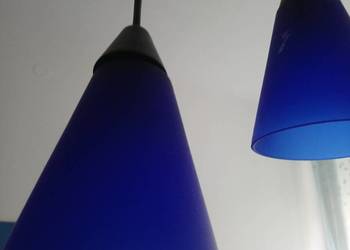 Niebieska lampa sufitowa vintage ikea