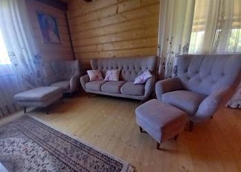 Zestaw wypoczynkowy . Sofa z fotelami bez funkcji spania
