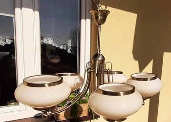 ALFA Prestige żyrandol 5xE27 patyna 10905 5 lamp klosze