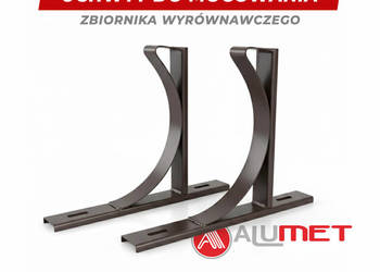 Metalowy solidny uchwyt do montażu naczynia wyrównawczego mocowanie stelaż