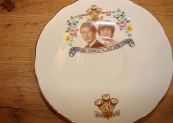 Karol i Diana 1981r porcelanowy talerzyk Regency