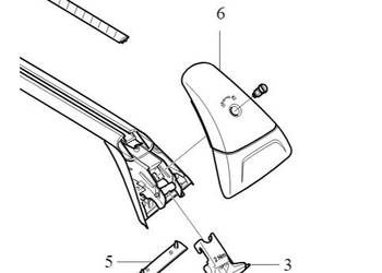 VOLVO C30 V40 S60 V60 S90 sruba bagaznika dachowego OE