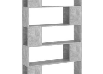 Regał na książki/przegroda szarość betonu 100x24x155 cm WM-809201