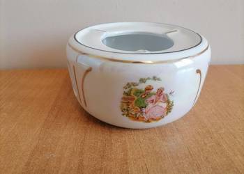 Podgrzewacz Porcelanowy Dostojny Zakochana Para Błękit PRL