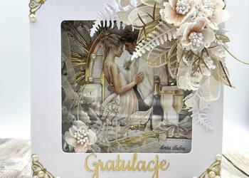 Pamiątka Ślubu. Kartka 3D