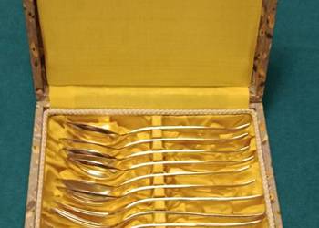 Sztućce kawowe srebrne zestaw Jubiler firma HEFTA