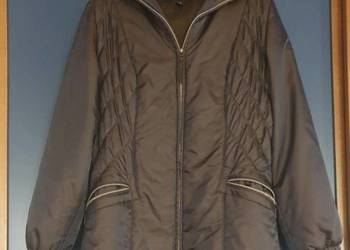 Damski płaszcz zimowy z kapturem Bandolera 42/XL jak długi skafander brąz