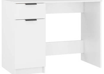 Biurko białe 100x50x75 cm materiał drewnopochodny WM-811493