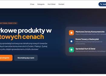 Nowoczesny Landing Page / Strona Wizytówka – Zwiększ Swoją Sprzedaż!