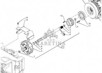 New Holland T6070 Wałek napędowy 28t x 28.32mm id x 513mm l 47398904