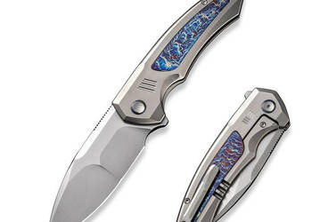 Nóż składany WE Knife Hyperactive Polished Bead Blasted/Flamed Titanium, P…