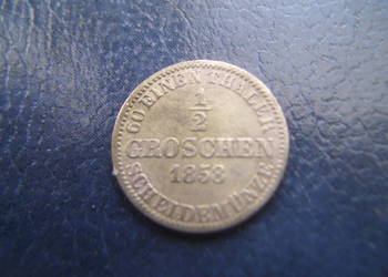 Stare monety 1/2 grosza 1878 Hanower Niemcy srebro