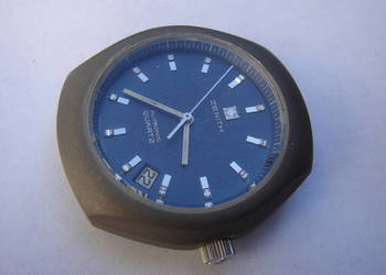 Rzadki Zenith XL-Tronic Quartz 01.0031.510 Blue Dial – zegarek z lat 70.