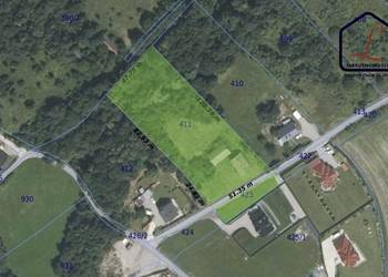Działka budowlana 61 ar, Trzetrzewina , gm Chełmiec
