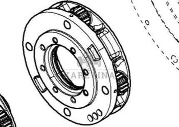 Massey Ferguson 7718S 7718 S 1804A DYNA 6 Nośnik Mnożnik CZĘŚCI 4361743M3