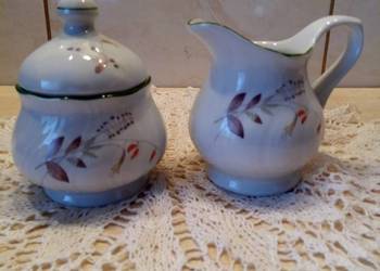 Cukiernica+mlecznik porcelana z okresu PRL-u