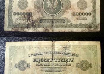 500000 marek polskich - seria U, 7 cyfr - RARYTAS_