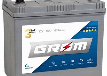 Akumulator 45Ah 430A GROM Premium Japan Prawy plus