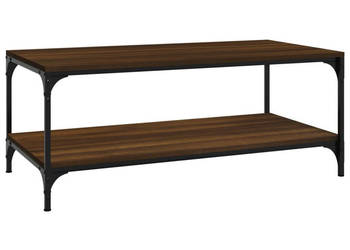 Stolik kawowy brązowy dąb 80x50x40cm materiał drewnopochodny WM-819371