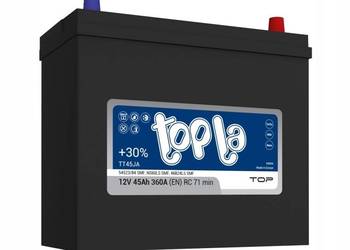 Akumulator Topla Top JIS 12V 45Ah 360A P+ TT45JA