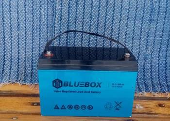 Sprzedam 4 akumulatory używane AGM 12V 100Ah firmy BLUEBOX w dobrym stanie.