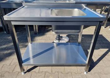 Zlew 1 Komorowy Z Blatem i Półką - 100/60/85 cm - M.741 N