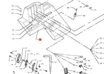 Massey Fergusson MF 30 32 - osłona panelu sterującego D28981305