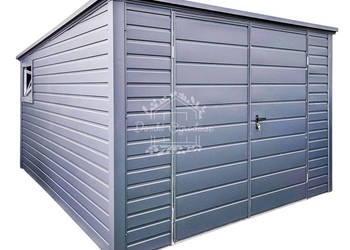 Schowek - Domek ogrodowy 3x4m antracyt  dach spad w tył ID801