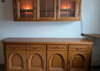 Komoda witryna stara drewniana