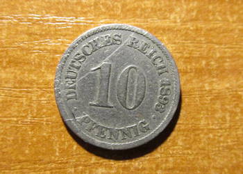 MONETA 10 pfennig 1893