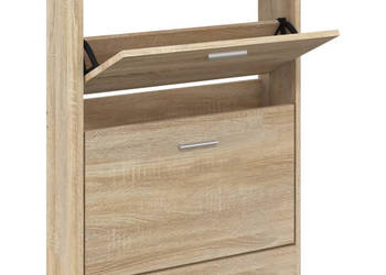 Szafka na buty dąb 59x17x81 cm materiał drewnopochodny WM-342535