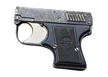 Stary pistolet hukowy MUBIS „Błyskawica” lata 20/30. XX w. unikat rarytas