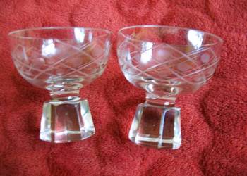 Kieliszki - do wódki lub likieru_ Friedrich Crystal Prism 2 szt  stare