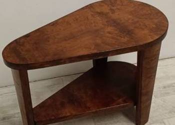 Stolik kawowy art deco design lata 50-te drewno