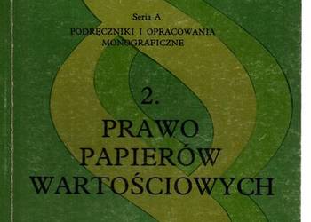 PRAWO PAPIERÓW WARTOŚCIOWYCH - BIERNAT STANISŁAW