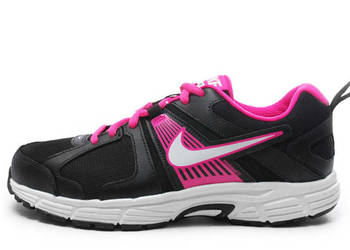 buty nike czarno - różowe adidasy bieganie 22,5 cm