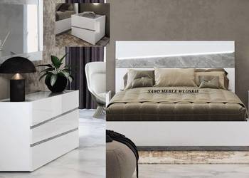 Zestaw do sypialni Kolekcja ELBA 167 kom3s biała WYPRZEDAŻ