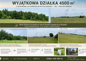 Działka 4500 m², 7 km od morza | WZ, rozpoczęta budowa, prąd, studnia | pi…
