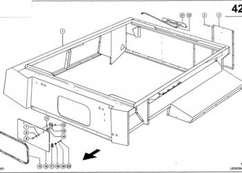 Claas Lexion 560 NADSTAWKA ZBIORNIKA ZIARNA 0007820701 (Nadstawka zbiornik…