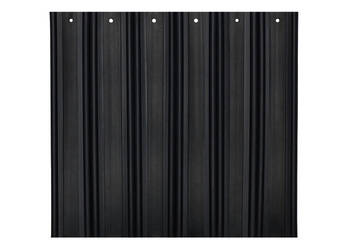 Listwa ogrodzeniowa pionowa szeroka 62-80mm 123x250cm RD04 Czarny sztuka