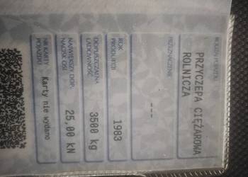 Przyczepa 3.5 tony pozostałości