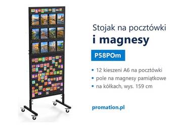 Stojak na widokówki 10x15 i pocztówki do sklepu z pamiątkami nad morzem