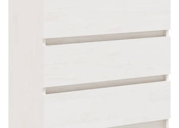 Szafka nocna biała 60x36x64 cm lite drewno sosnowe WM-808094