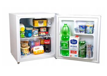 MAŁA LODÓWKA Z ZAMRAŻALNIKIEM BIUROWA HOTELOWA MINIBAR BIAŁA SIGMA BC-45