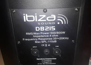 Sprzedam kolumny IBIZA DB 215 A