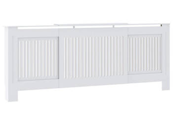 Osłona na kaloryfer z MDF biała 205 cm WM-325547