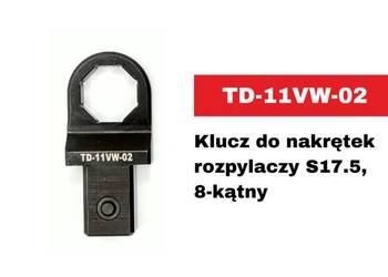 TD-11VW-02 Klucz nasadowy do nakrętek wtryskiwaczy S17.5, 8-kątny