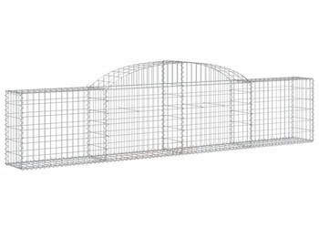 Kosze gabionowe 9 szt. 300x30x60/80 cm galwanizowane żelazo WM-3146492