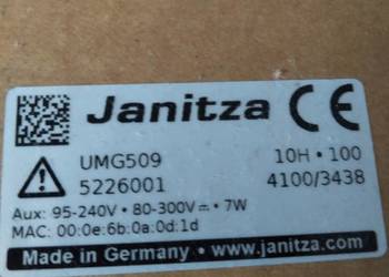 Analizator parametrów sieci Janitza UMG 509