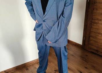 Garnitur męski niebieski 64 7XL Bonprix nowy